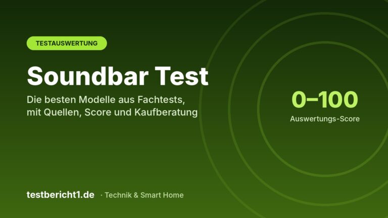 Grafik: Soundbar Test, Testauswertung von testbericht1.de